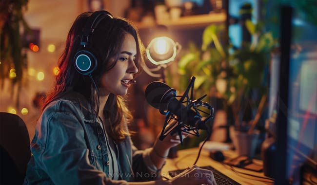 Creadora latina de contenidos para podcasts